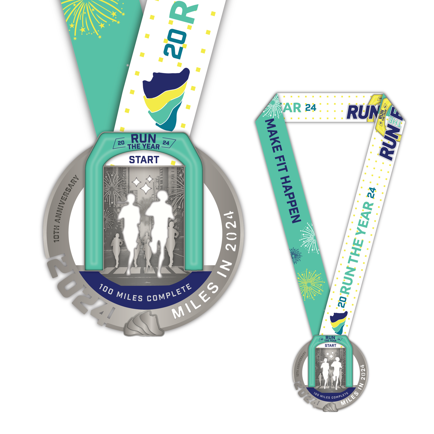 Interactive Medal | Run the Year 2024