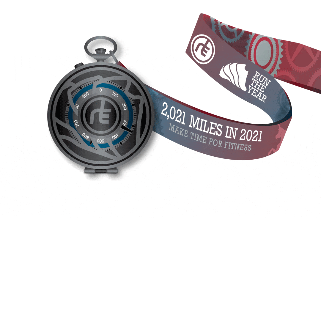 Run The Year 2021 Medal Only (No Registration!) Run The Edge Store
