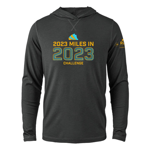 Be comfy and stylish in the Run The Year® 2023 Lifestyle Tri-Blend Hoodie. It is extra soft and lightweight. Wear it casually or on a day you need a little extra motivation. 