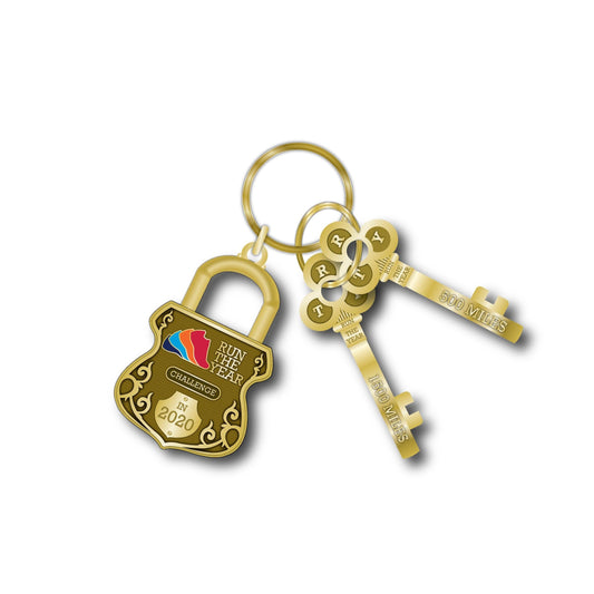 2020 Keychain Virtual Fitness Challenge Accessories | Run The Edge