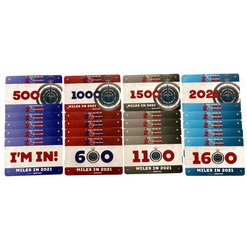 Run The Year 2021 Bib Pack Virtual Fitness Challenge Accessories | Run The Edge